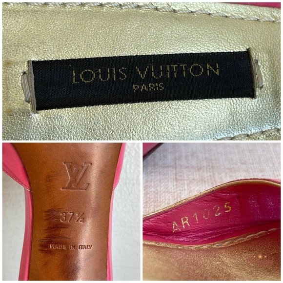 Authentic Louis Vuitton Mules Pink Patent Leather Flower Open Toe Sandals 7.5 - Picture 6 of 13